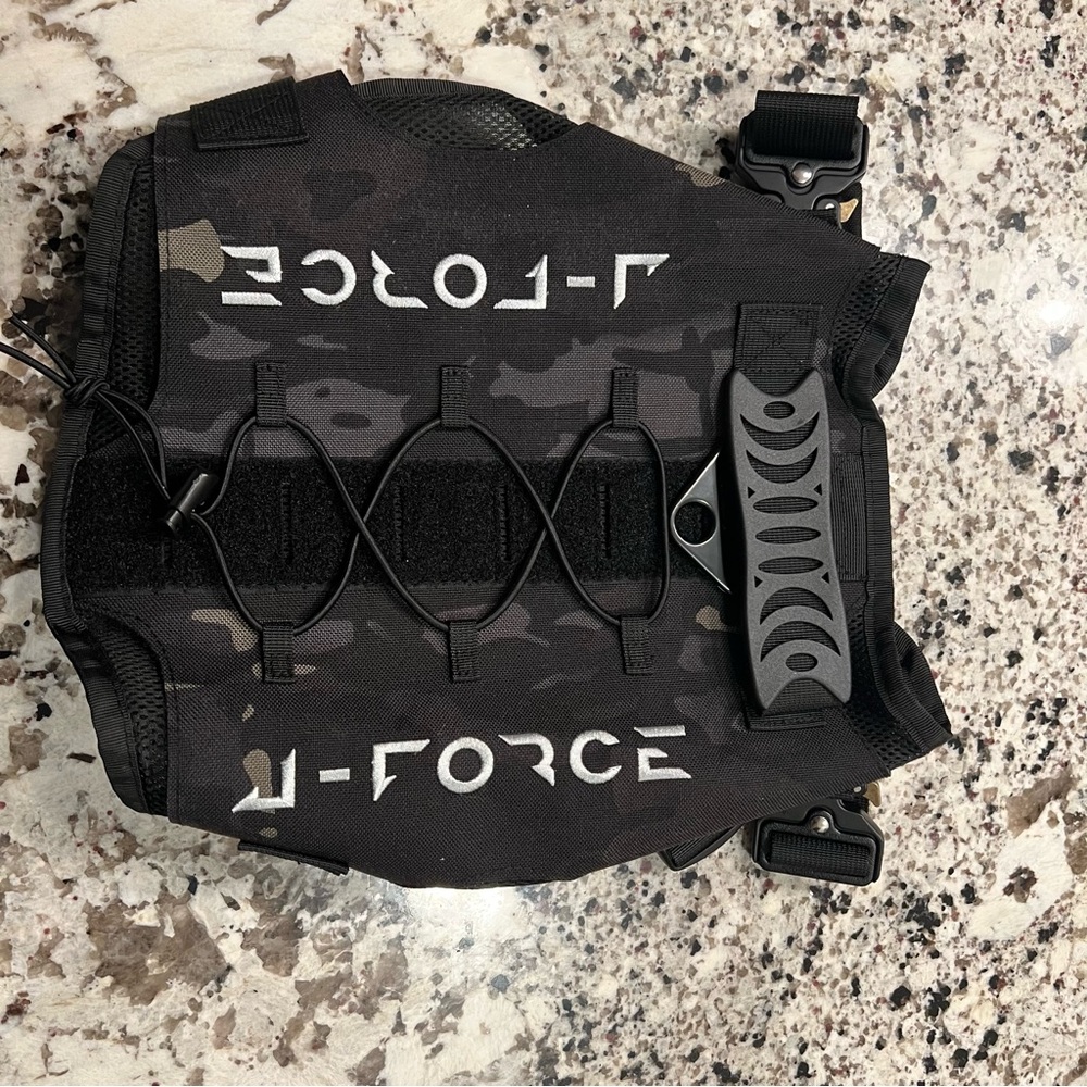 J-force Black Tactical dog vest military grade